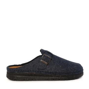 Papuci de casă bărbați Benvenuti bleumarin din pâslă 2610BPP11820BL