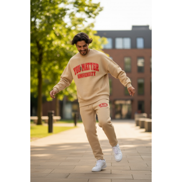 Trening barbati slim fit maro  Pantaloni + Hanorac  vatuit K170