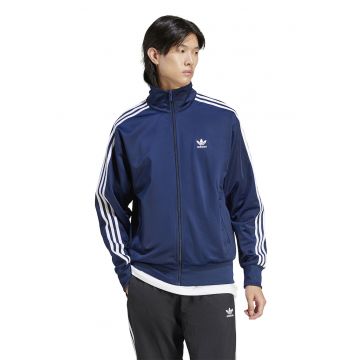 Bluza de trening cu fermoar si guler inalt Firebird - Albastru inchis/Alb optic