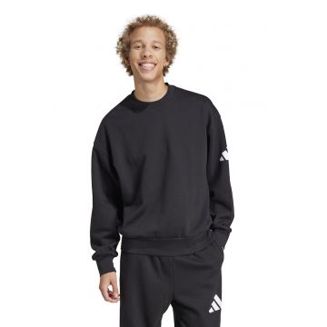 Bluza de trening lejera cu maneci cazute Essentials - Alb/Negru