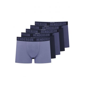 Boxeri(crac mai lung) Over  set de 5 perechi albastru - bleumarin - Multicolor