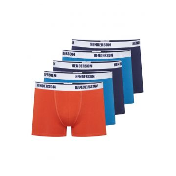 Boxeri (crac mail lung)Oxide  set de 5 perechi multicolor - Multicolor