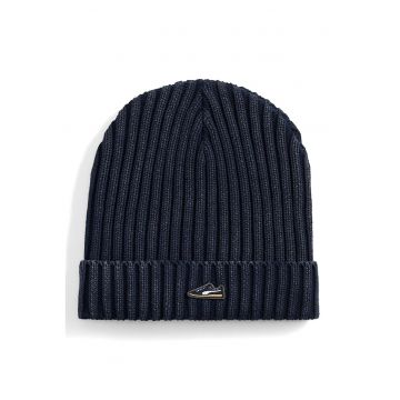 Caciula din bumbac Premium Essentials - Bleumarin