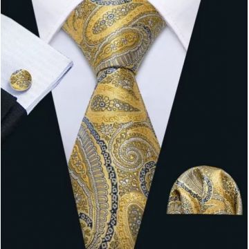 Cravata + batista + butoni - matase -- model 865