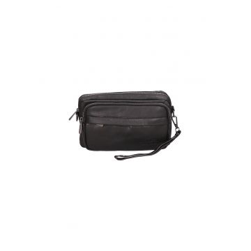 Geanta crossbody de piele ecologica 24619 - Negru