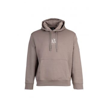 Hanorac cu buzunar kangaroo - Bej