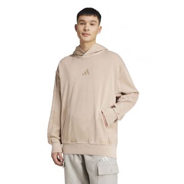 Hanorac de bumbac cu logo - Bej deschis