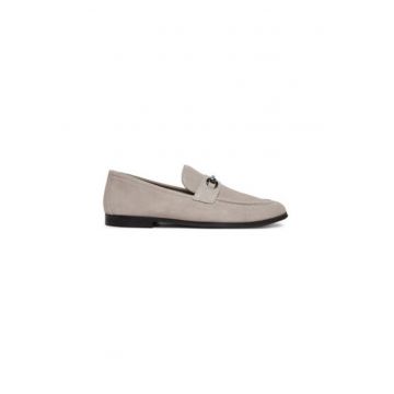 Mocasini barbati  14006955 - Piele naturala - Gri