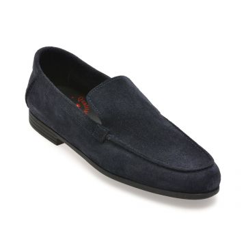 Mocasini OTTER bleumarin, 5014, din piele intoarsa