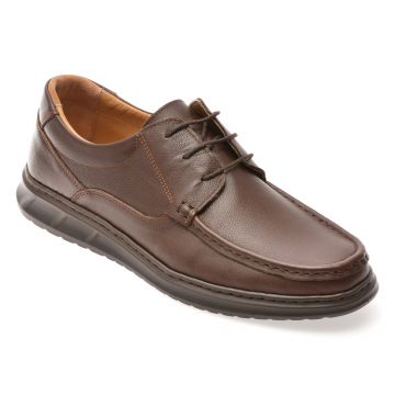 Mocasini SHOWMAN maro, SH4102, din piele naturala