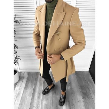 Palton barbati bej B9554 D2-5.2