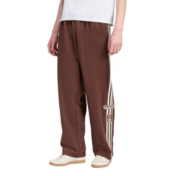 Pantaloni de trening drepti cu slituri laterale - Alb/Maro