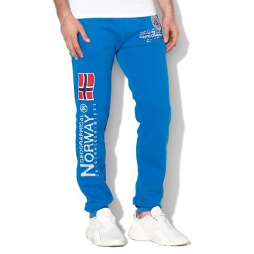 Pantaloni sport cu logo brodat Magraf - Albastru royal