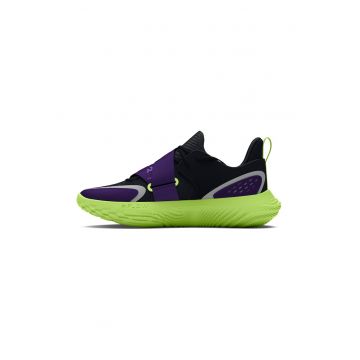 Pantofi Flow Futr X4 pentru baschet - Negru/Gri deschis/Verde pal