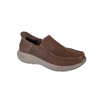 Pantofi loafer slip-in de piele - Maro