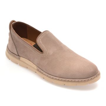 Pantofi OTTER gri, E1972, din nabuc