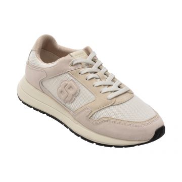 Pantofi sport BOSS bej, 4612, din material textil si piele naturala