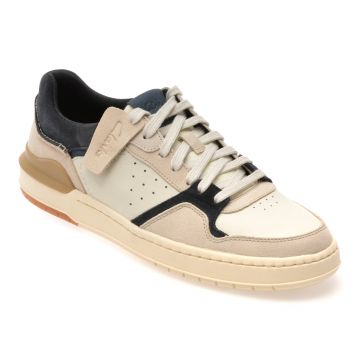 Pantofi sport CLARKS gri, COURTLITE 2 LO, din piele naturala