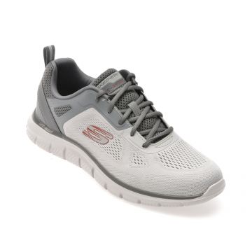 Pantofi sport SKECHERS gri, TRACK, din material textil