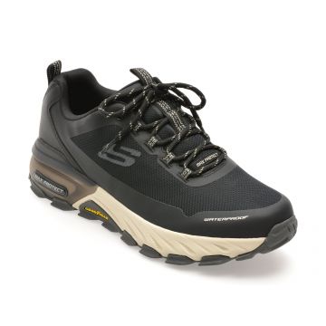 Pantofi sport SKECHERS negri, MAX PROTECT, din material textil