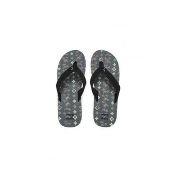 Papuci flip-flop barbati  EBYL100019 - Textil - Negru - Gri