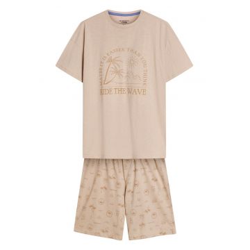 Pijama barbati Sand  bej