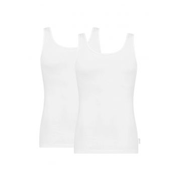 Set de topuri uni 13211 - 2 piese - Alb