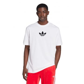 Tricou lejer de bumbac cu logo - Negru/Alb murdar