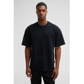 Tricou oversize cu guler rotund 30047780 - Negru