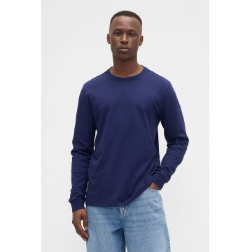 Bluza cu decolteu rotund - Bleumarin