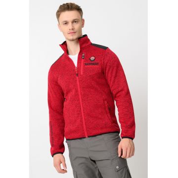 Bluza de trening cu fermoar Tavid - Rosu/Negru