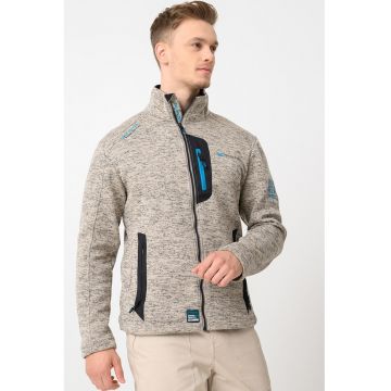 Bluza de trening cu fermoar Trampoline - Gri melange