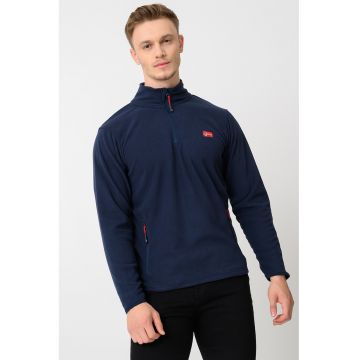 Bluza de trening slim fit cu fermoar Ulysse - Bleumarin