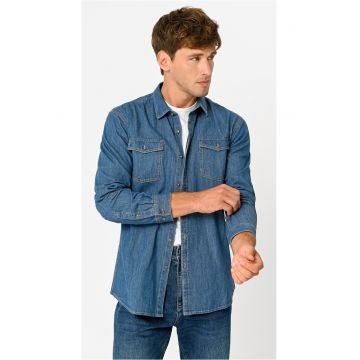 Camasa barbati - denim - Regular Fit -  K-Teny - Albastru