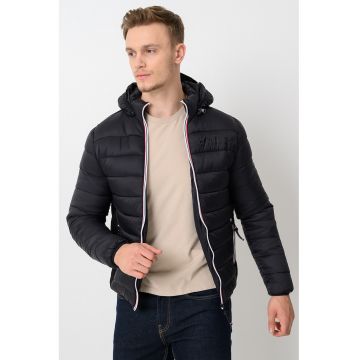 Geaca cu fermoar Bikashana - Negru