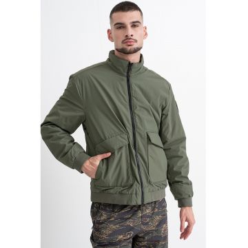 Geaca cu finisaj rezistent la apa Giovi - Kaki pal