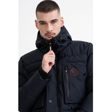 Geaca cu gluga Albertana - Bleumarin