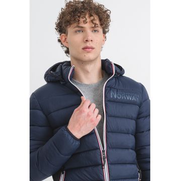 Geaca cu gluga Bikash - Bleumarin