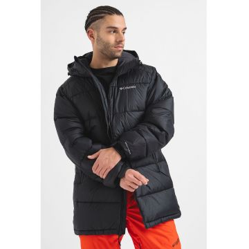 Geaca cu gluga si aspect matlasat Pike Lake - Negru stins