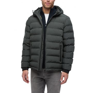 Geaca cu gluga si vatelina Spherica - Gri inchis