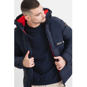 Geaca cu vatelina si fermoar Moesa - Bleumarin