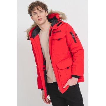 Geaca parka cu vatelina Algosana - Rosu