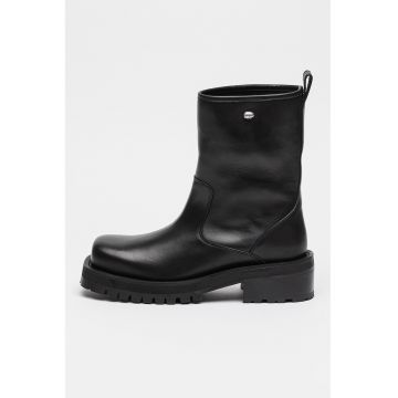 Ghete din piele Texan - Negru