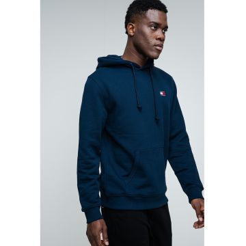 Hanorac regular fit cu buzunar kangaroo - Bleumarin