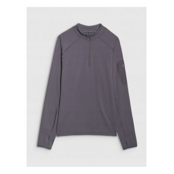 Hanorac Trekking Barbati  S-XXL - Antracit - Uscare Rapida - Guler Inalt - Mansete Orificiu Deget - Bionic Finish Eco - Maneca Raglan