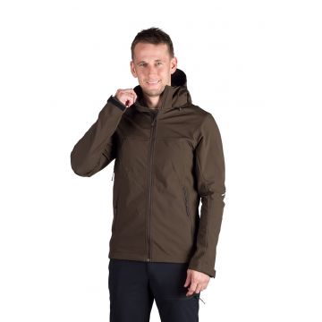 Jacheta cu gluag detasabila pentru drumetii Antoni - Maro inchis