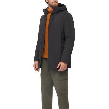 Jacheta cu gluga si finisaj rezistent la apa Spherica - Negru