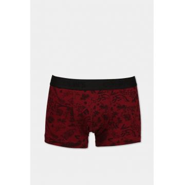 Lenjerie Intima De Barbati - visiniu/negru - Modern Fit -  bumbac -