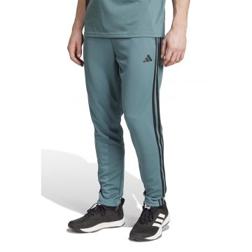Pantaloni cu buzunare laterale pentru fitness - Negru/Albastru petrol