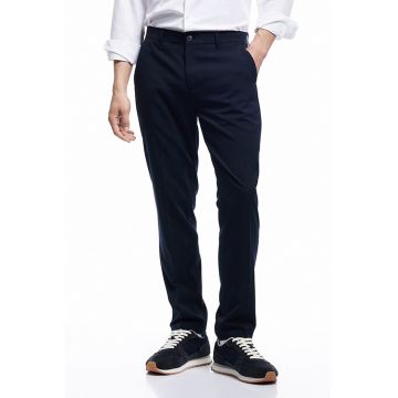 Pantaloni slim-fit cu buzunare laterale - Albastru ultramarin